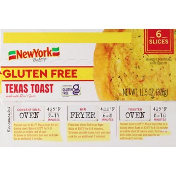 New York Bakery Gluten Free Garlic Texas Toast, 6 ct