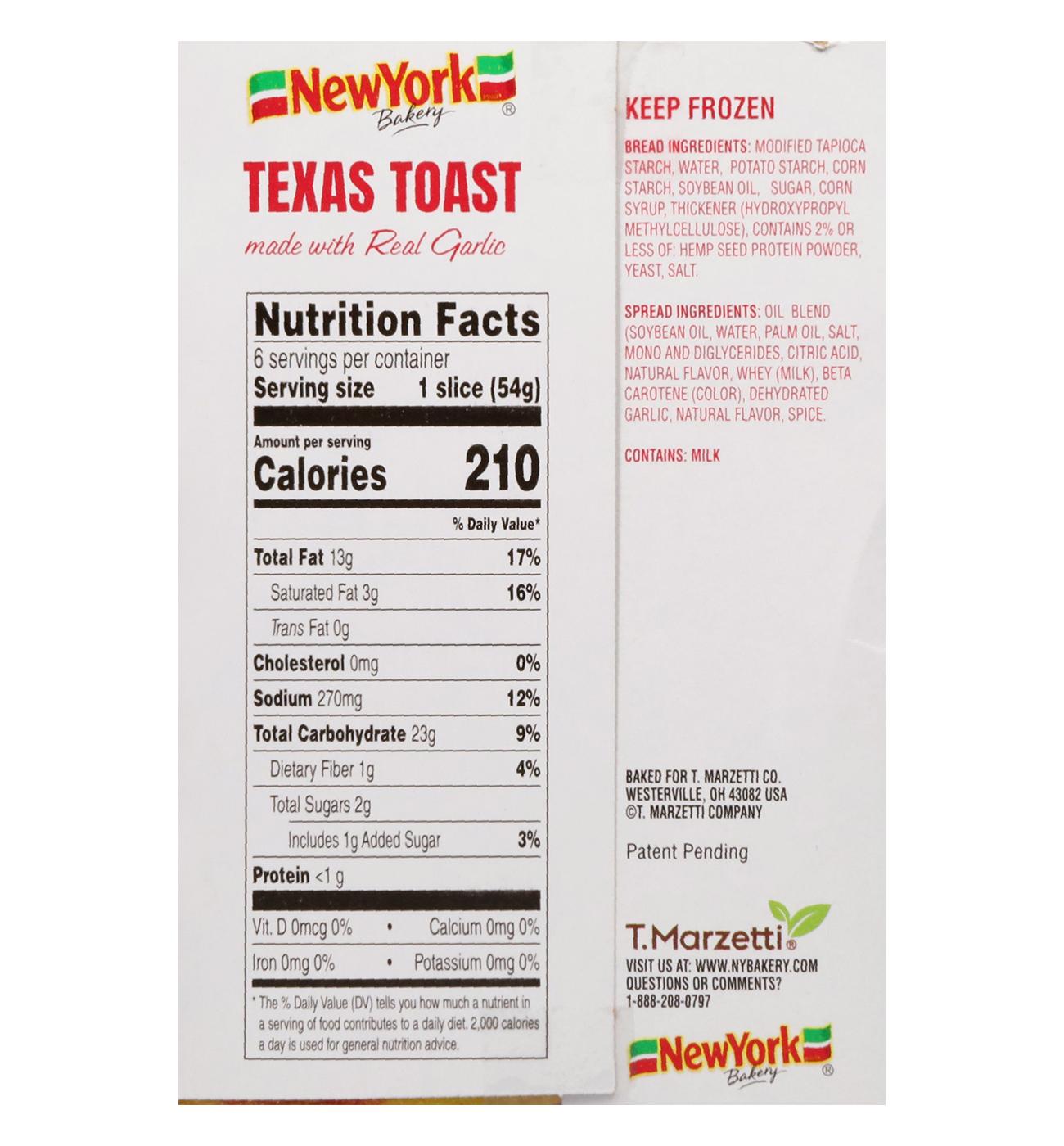 New York Bakery Gluten Free Garlic Texas Toast; image 3 of 4