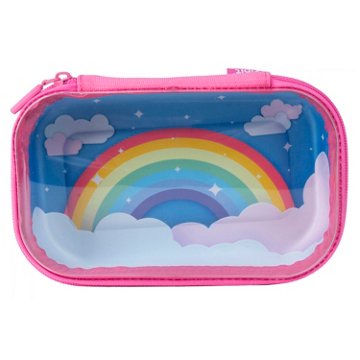 ZIPIT Clear Top Pencil Box - Rainbow