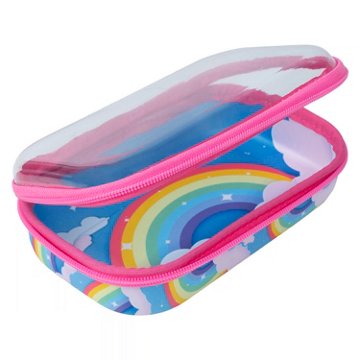 ZIPIT Clear Top Pencil Box - Rainbow