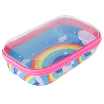 ZIPIT Clear Top Pencil Box - Rainbow