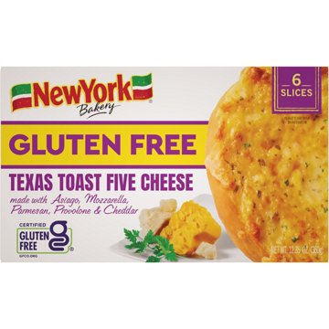New York Bakery Gluten Free Five Cheese Texas Toast, 6 ct