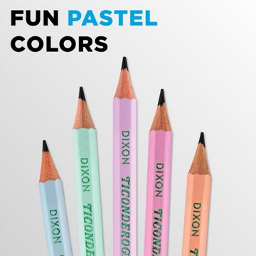 Ticonderoga Sharpened Pastel Pencils, 10 pk