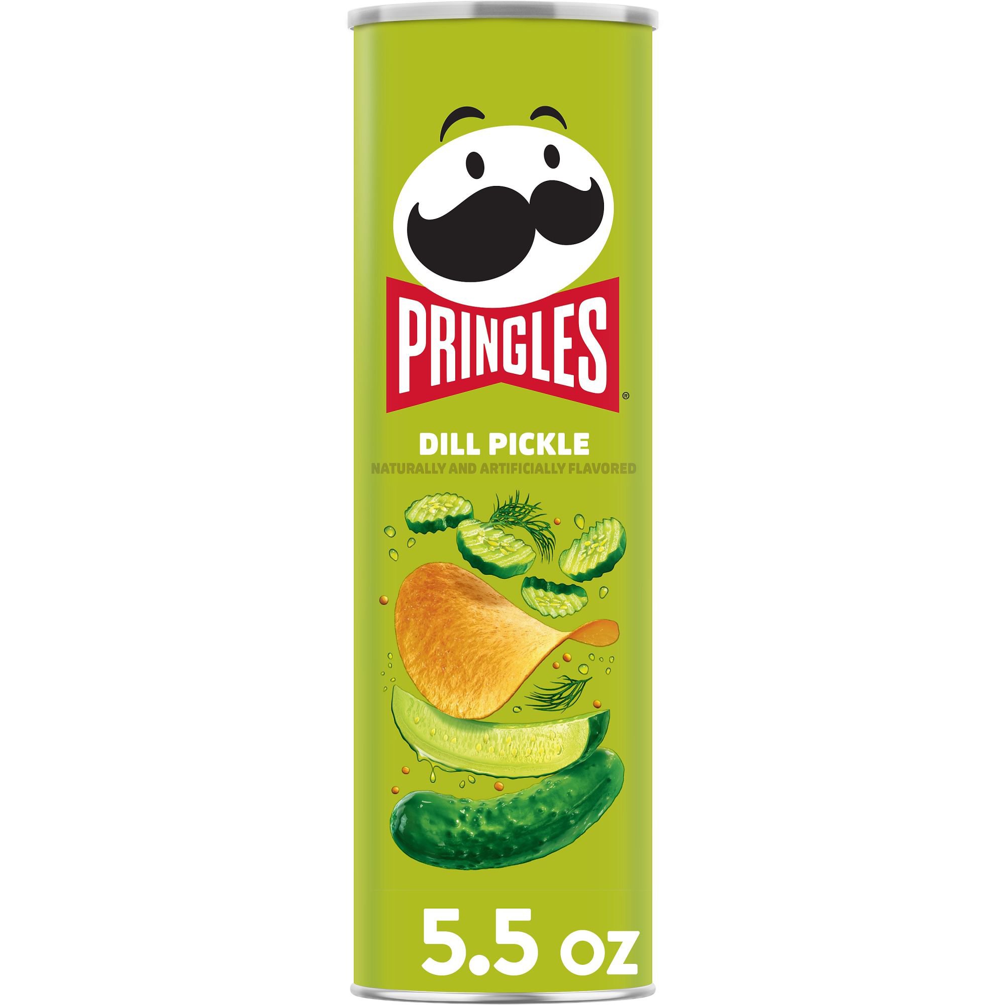 Pringles Dill Pickle Potato Crisps Chips - Shop Chips at H-E-B
