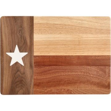 our goods Texas Flag Charcuterie Board, 17" x 12"