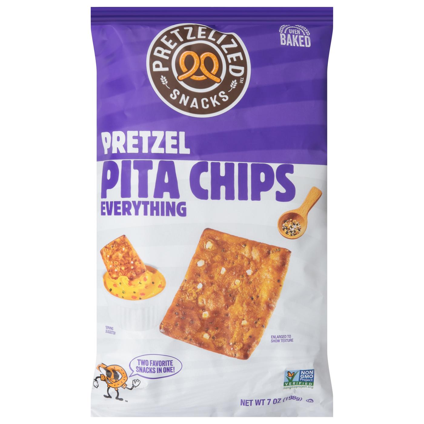 Pretzelized Snacks Pretzel Pita Chips - Everything; image 1 of 2