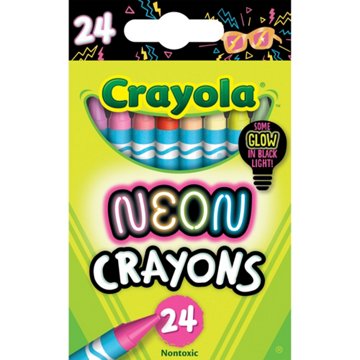 Crayola Neon Crayons, 24 pk