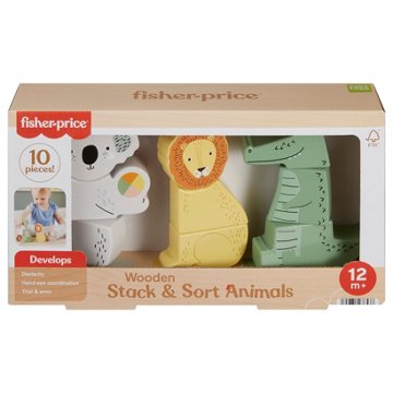 Fisher-Price Wooden Stack & Sort Animals