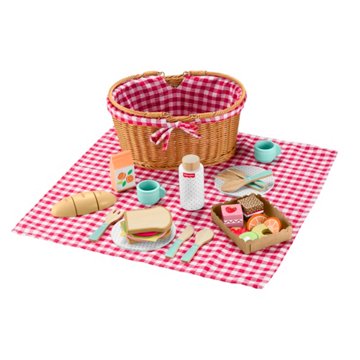 Fisher-Price Wooden Picnic Basket Set, 31 pc