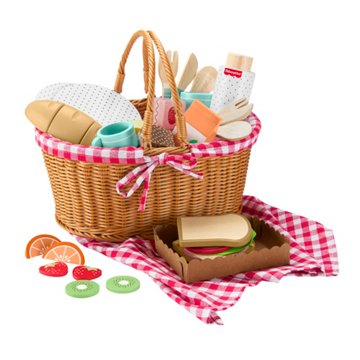 Fisher-Price Wooden Picnic Basket Set, 31 pc