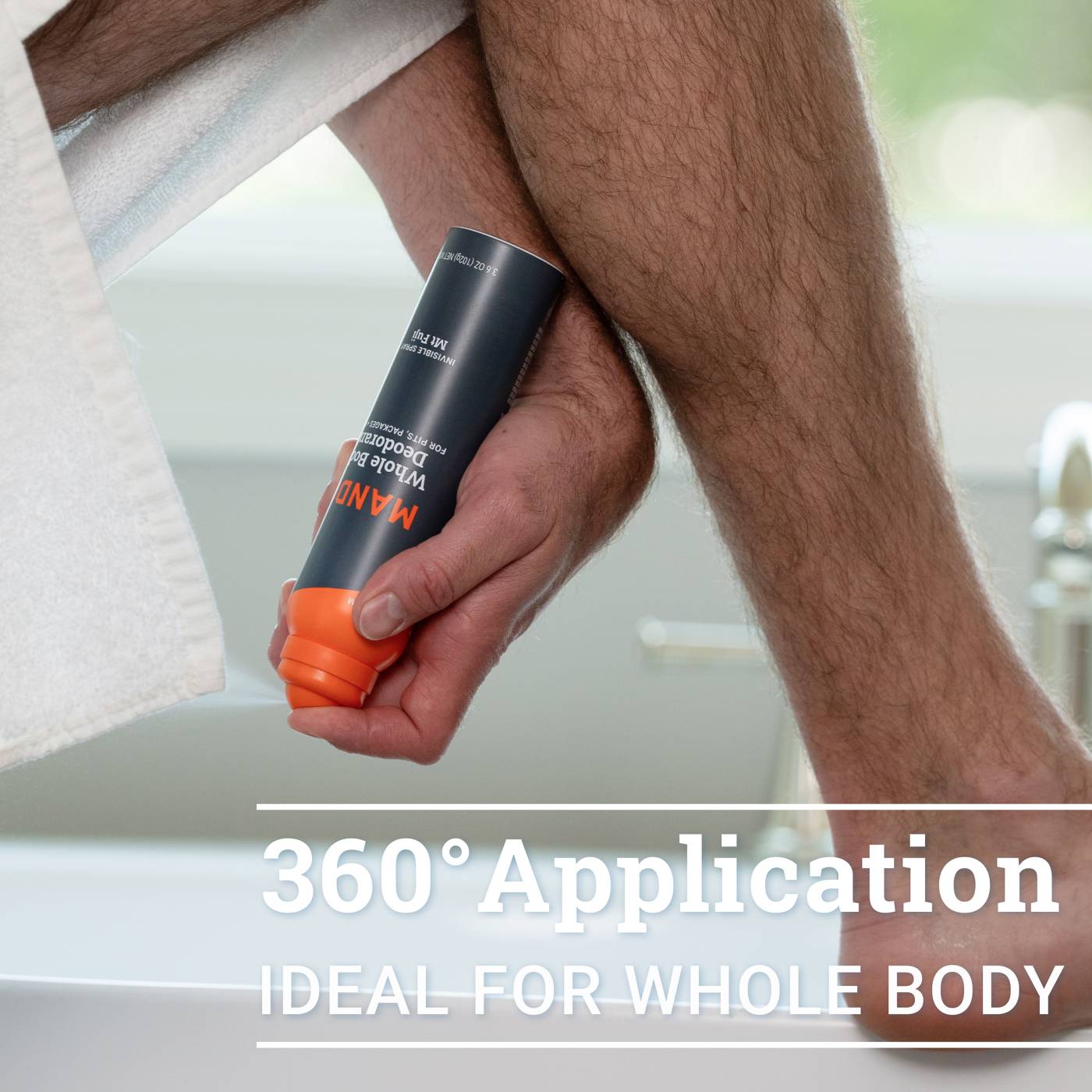 Mando Whole Body Men's Deodorant - Invisible Spray Deodorant - Aluminum Free - Mt Fuji; image 9 of 10