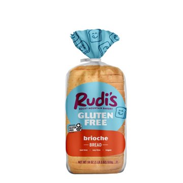Rudi's Gluten Free Brioche Bread, 18 oz