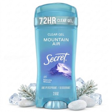 Secret Clear Gel Antiperspirant Deodorant - Mountain Air