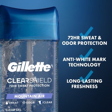 Gillette Clear Shield Antiperspirant Deodorant - Mountain Air