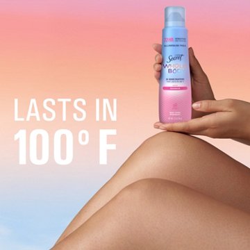 Secret Whole Body Deodorant Spray for Women, Rosewater Scent, Aluminum Free Deodorant, 72 HR Odor Protection