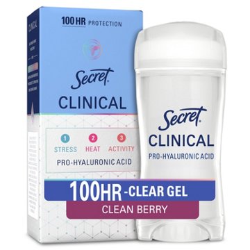 Secret Clinical Clear Gel Antiperspirant & Deodorant for Women, Clean Berry