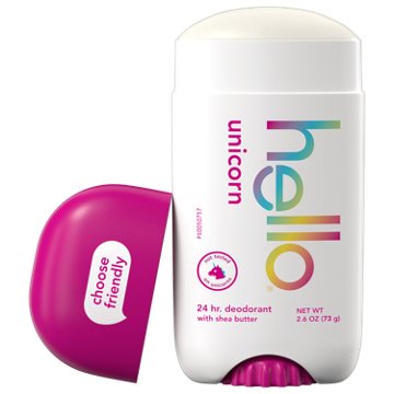 Hello 24 Hr Deodorant with Shea Butter - Unicorn