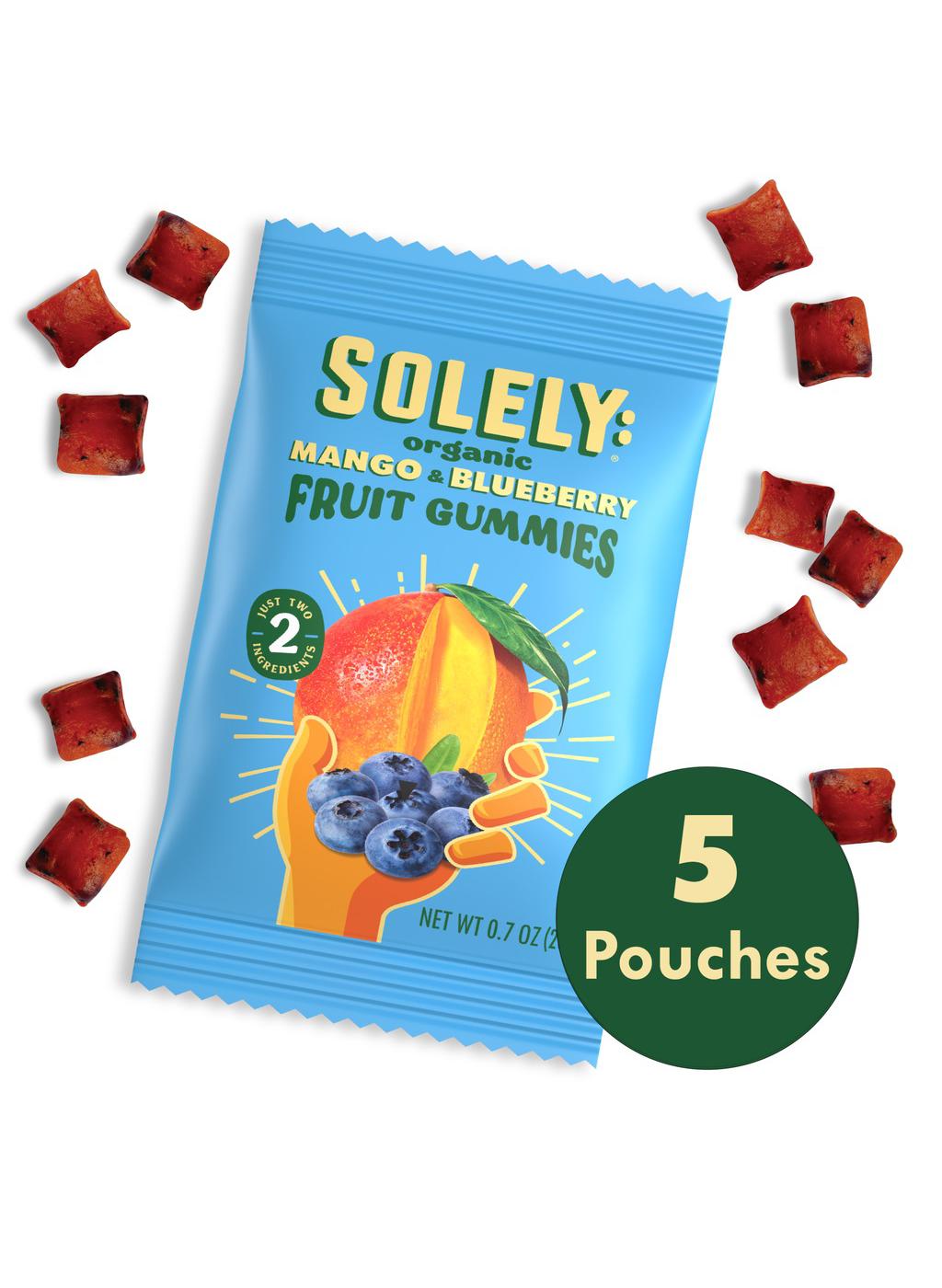 Solely Organic Mango & Bluebrrry Fruit Gummies; image 4 of 6