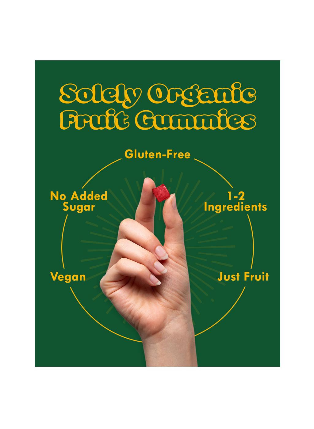 Solely Organic Fruit Gummies - Mango & Strawberry - Shop Fruit snacks ...