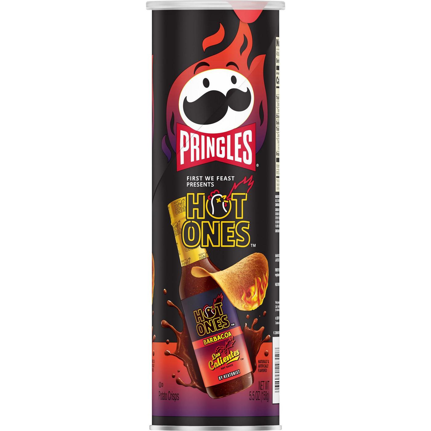 Pringles Los Calientes Barbacoa Potato Crisps Chips; image 1 of 7