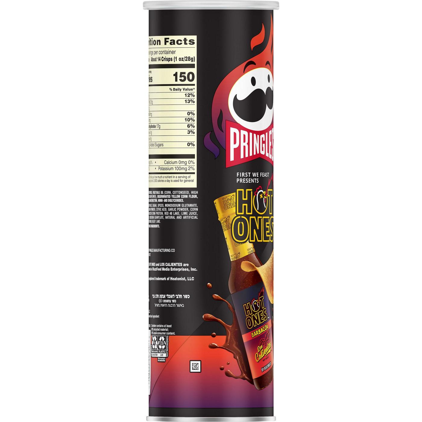 Pringles Los Calientes Barbacoa Potato Crisps Chips; image 3 of 7