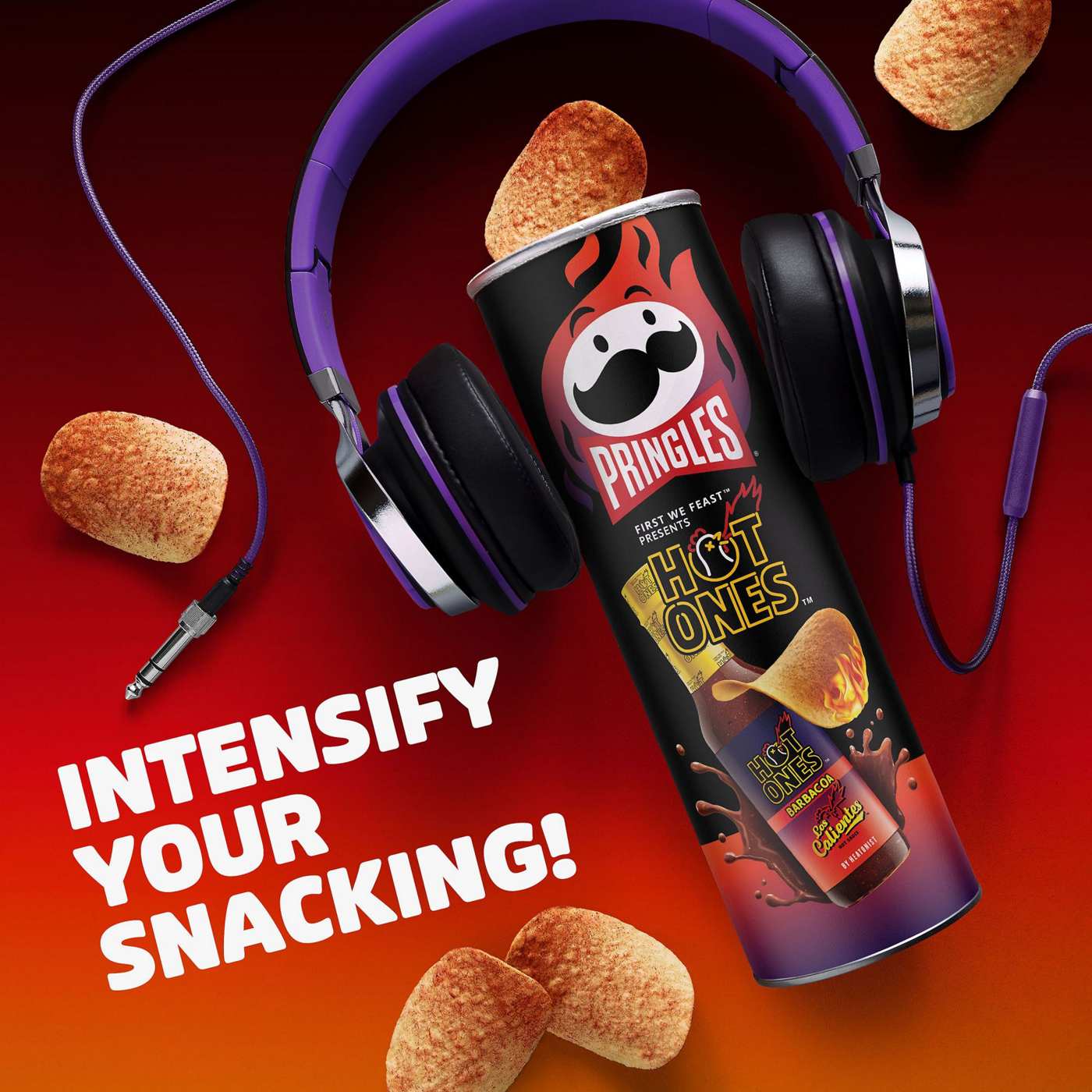 Pringles Los Calientes Barbacoa Potato Crisps Chips; image 6 of 7