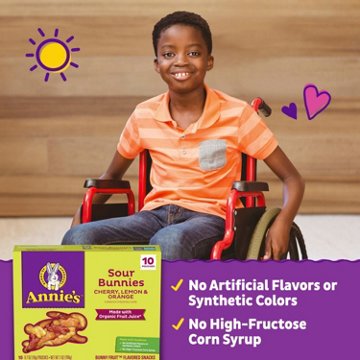 Annie's Sour Bunnies Fruit Snacks, 10 ct