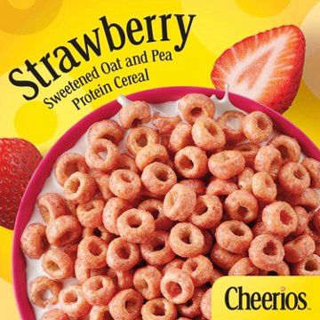 General Mills Strawberry Protein Cheerios Cereal - Family Size