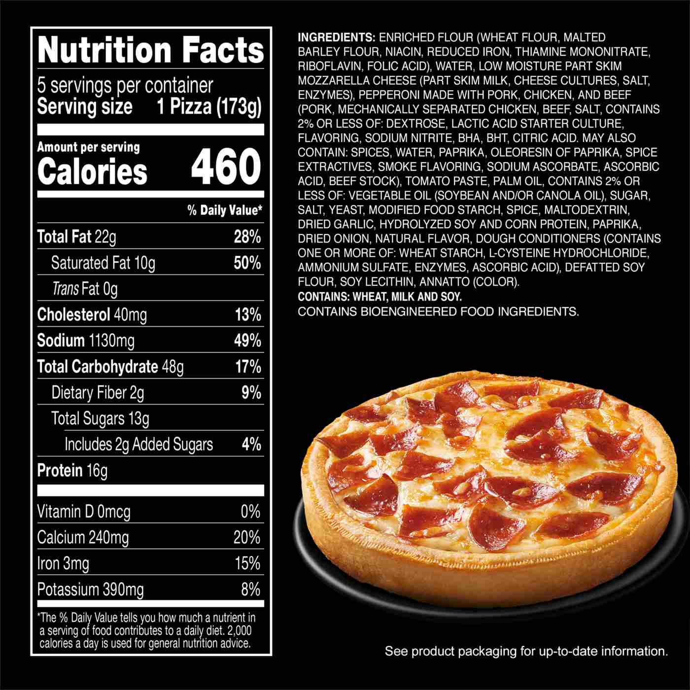 Red Baron Pepperoni Deep Dish Singles Frozen Pizza; image 10 of 10
