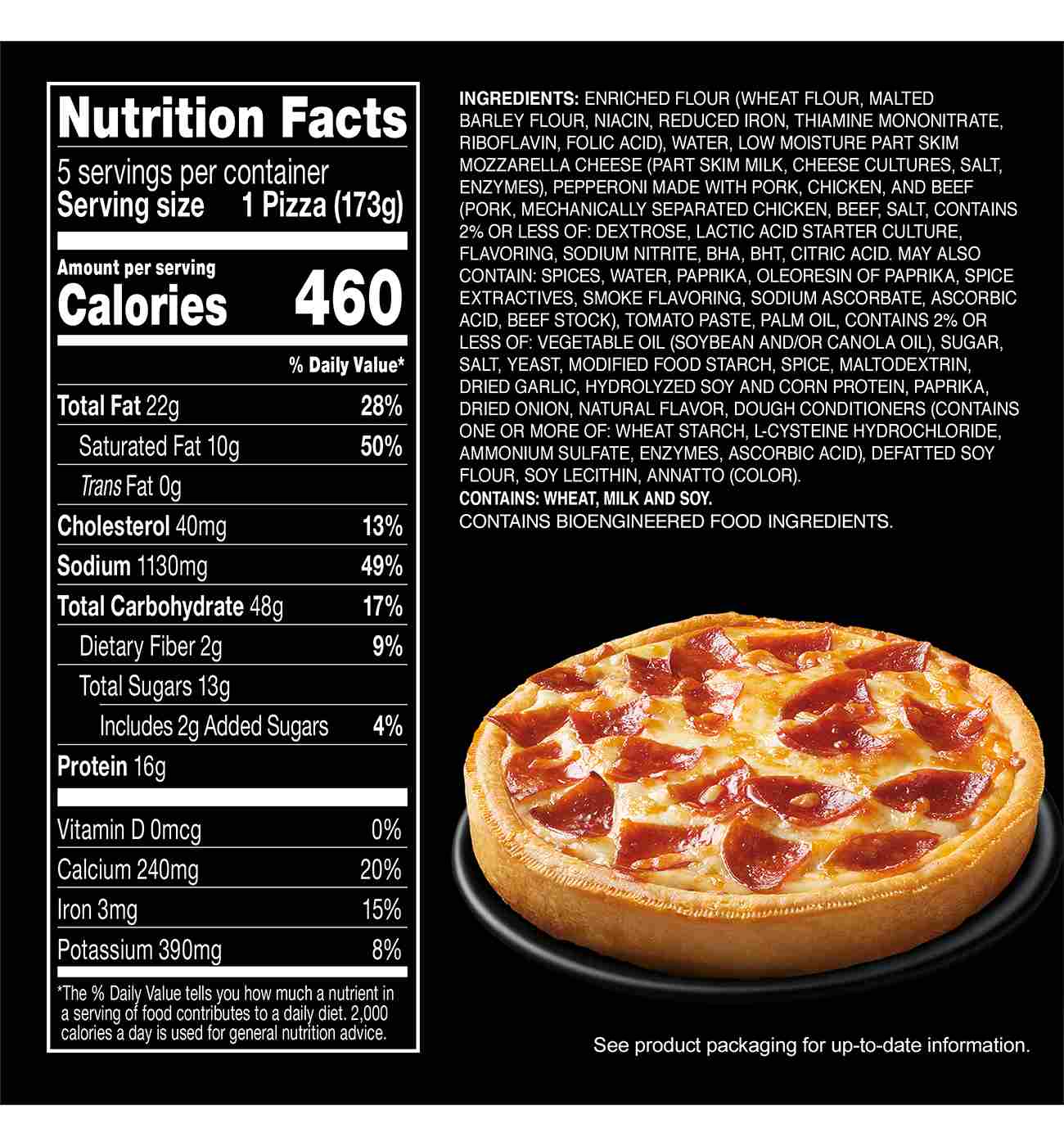 Red Baron Pepperoni Deep Dish Singles Frozen Pizza; image 6 of 6