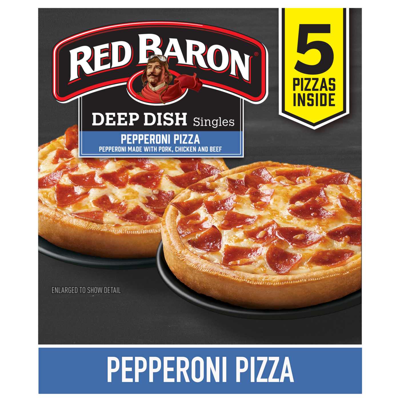 Red Baron Pepperoni Deep Dish Singles Frozen Pizza; image 7 of 10