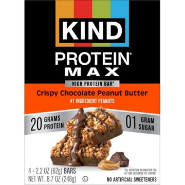 Kind 20g Protein Max Bars - Crispy Chocolate Peanut Butter
