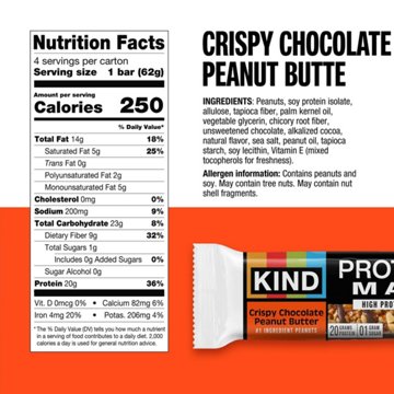 Kind 20g Protein Max Bars - Crispy Chocolate Peanut Butter