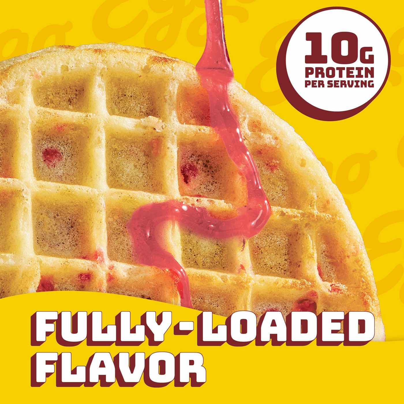 Eggo Fully Loaded Strawberry Delight Protein Waffles, 12.3 oz; image 5 of 6