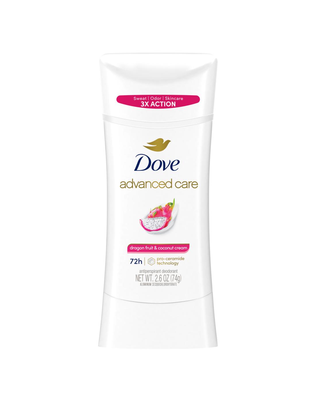 Dove Advanced Care 72 Hr Antiperspirant Deodorant - Dragon Fruit & Coconut; image 1 of 2