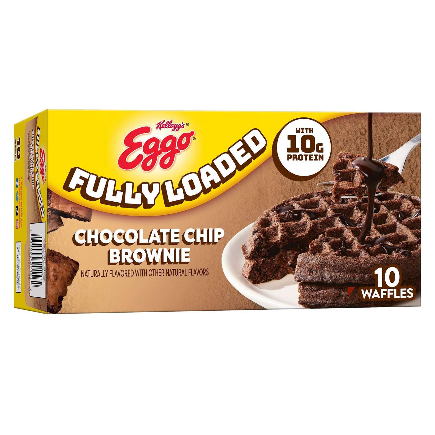 Eggo Fully Loaded Chocolate Chip Brownie Protein Waffles, 12.3 oz; image 4 of 6