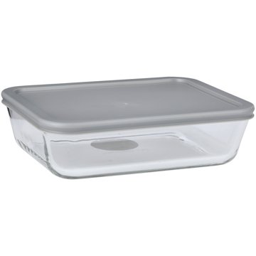 our goods Rectangle Borosilicate Glass Food Storage Container, 5.9 cup