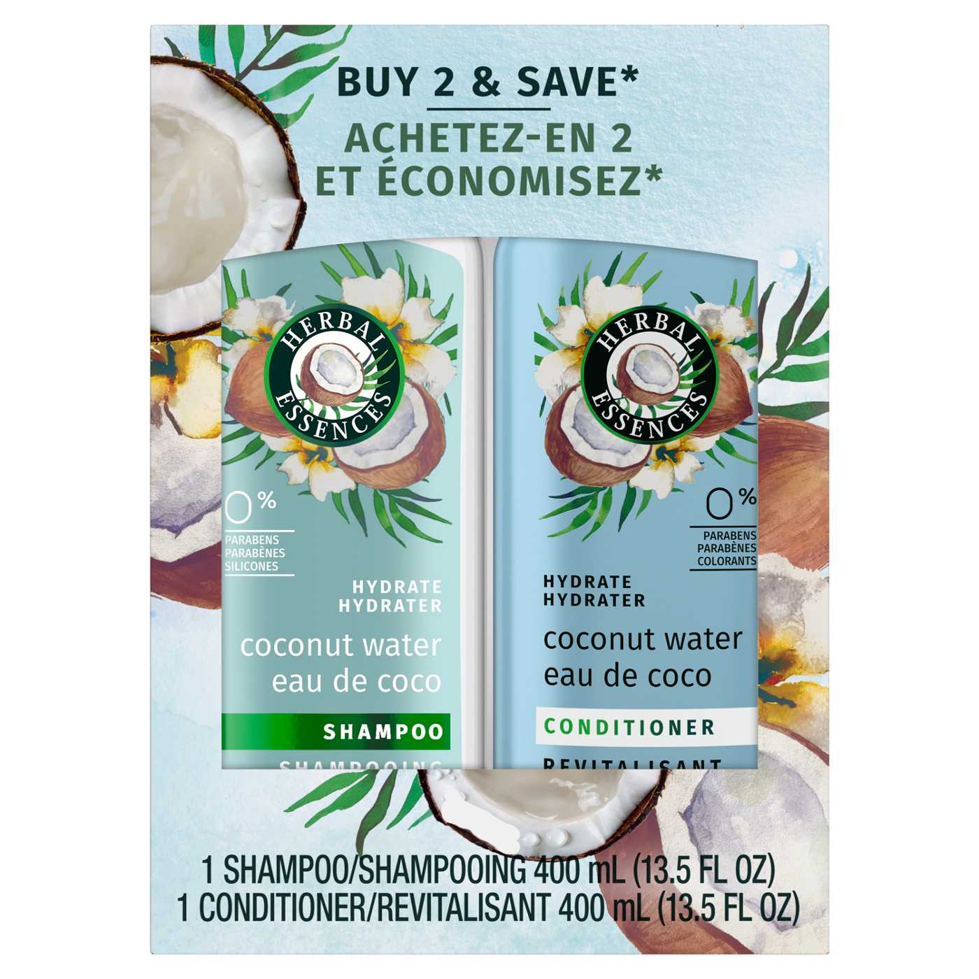 Herbal Essence Hydrating Coconut Water Shampoo & Conditioner - 2pk; image 1 of 4