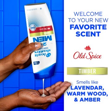 Head & Shoulders Men's 2-in-1 Dandruff Shampoo & Conditioner Old Spice - Timber