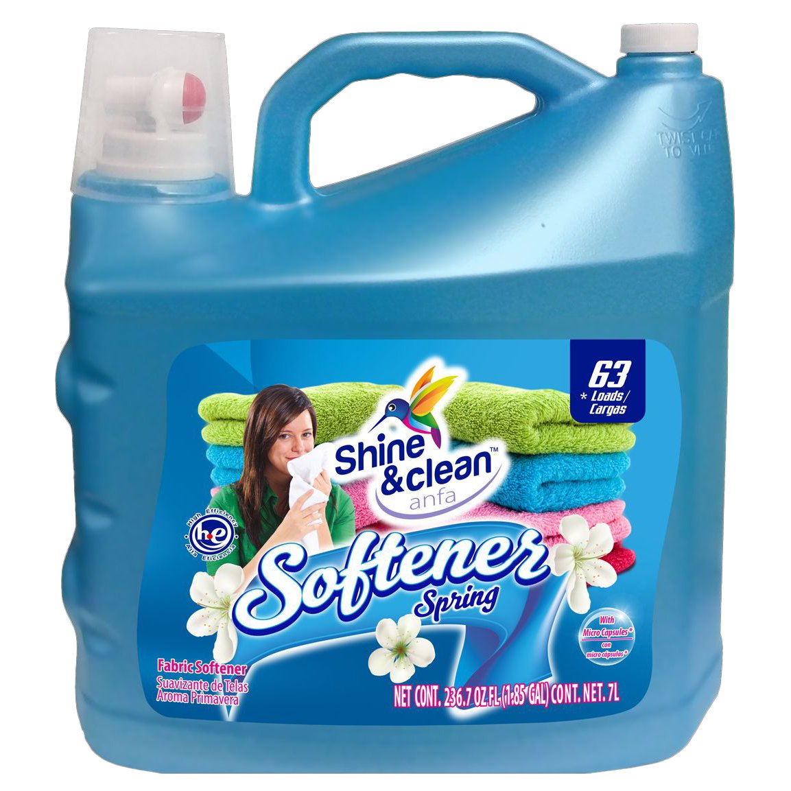 Shine & Clean Spring Fabric Softener, 236.7 oz | Joe V's Smart