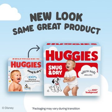 Huggies Snug & Dry Baby Diapers - Size 5 (25-37 lbs)