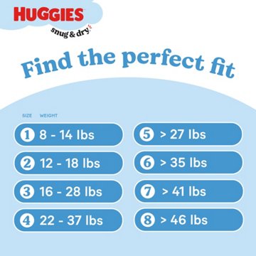 Huggies Snug & Dry Baby Diapers - Size 5 (27+ lbs)