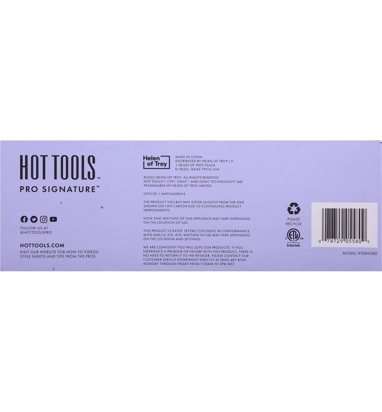 Hot Tools Pro Signature Ionic Turbo Ceramic Hair Dryer; image 3 of 3