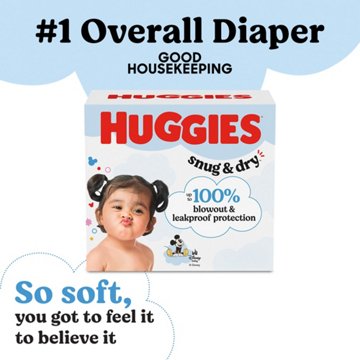 Huggies Snug & Dry Baby Diapers - Size 6 (35+ lbs)