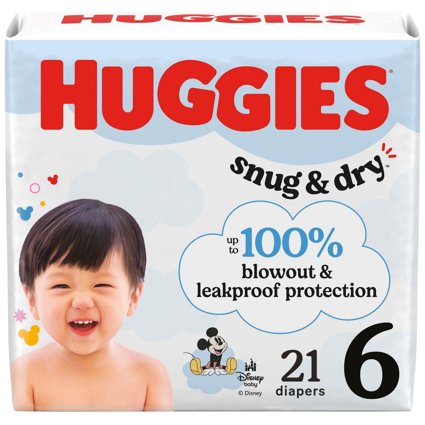 Huggies Snug & Dry Baby Diapers - Size 6 (35+ lbs); image 1 of 3