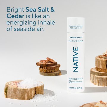 Native Deodorant & Body Spray - Sea Salt & Cedar Scent