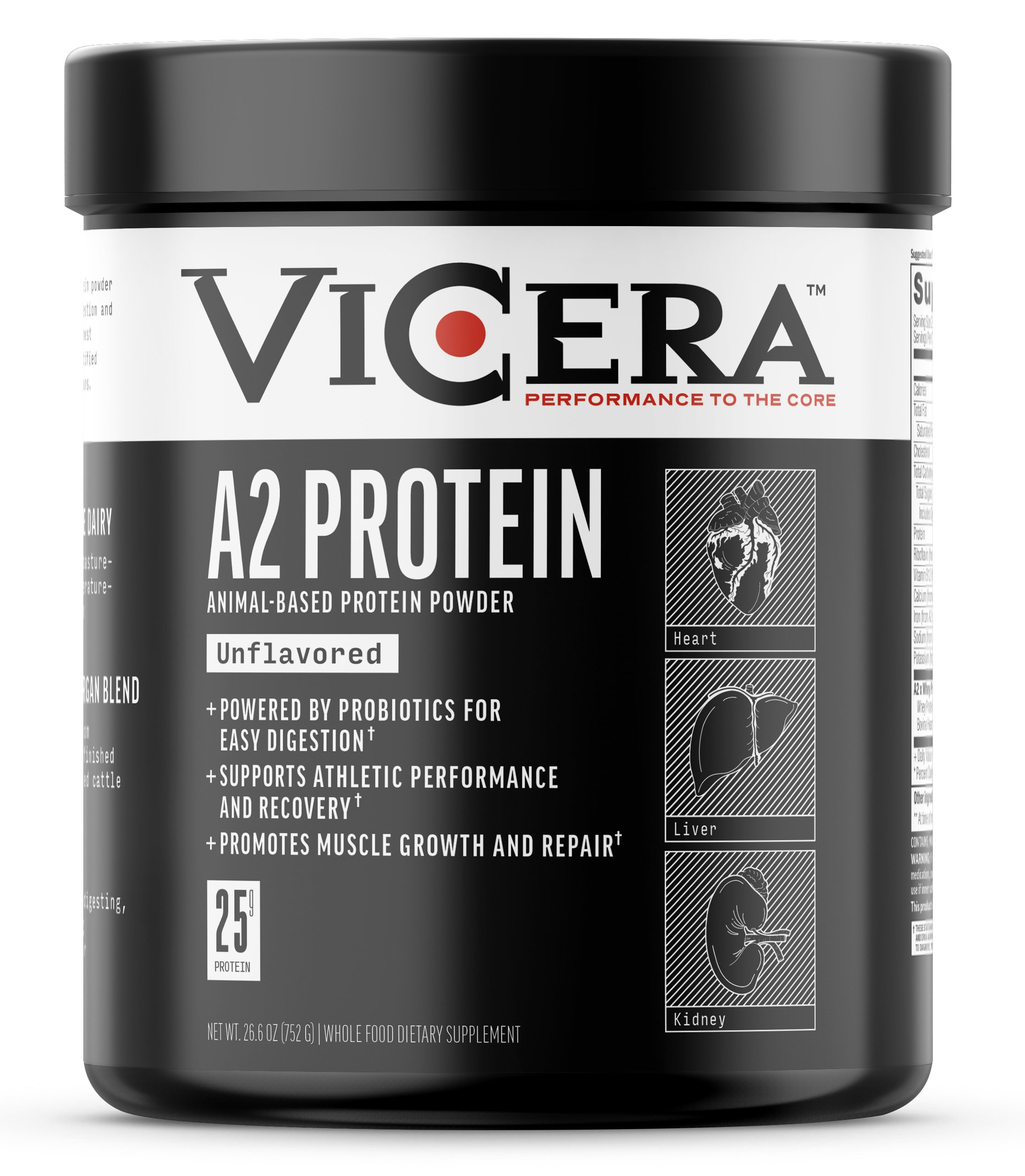 ViCera Unflavored A2 Protein Powder, 26.6 oz | Central Market