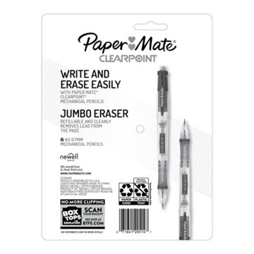 Paper Mate Clearpoint 0.7mm #2 Mechanical Pencils - Multi Color, 6 pk