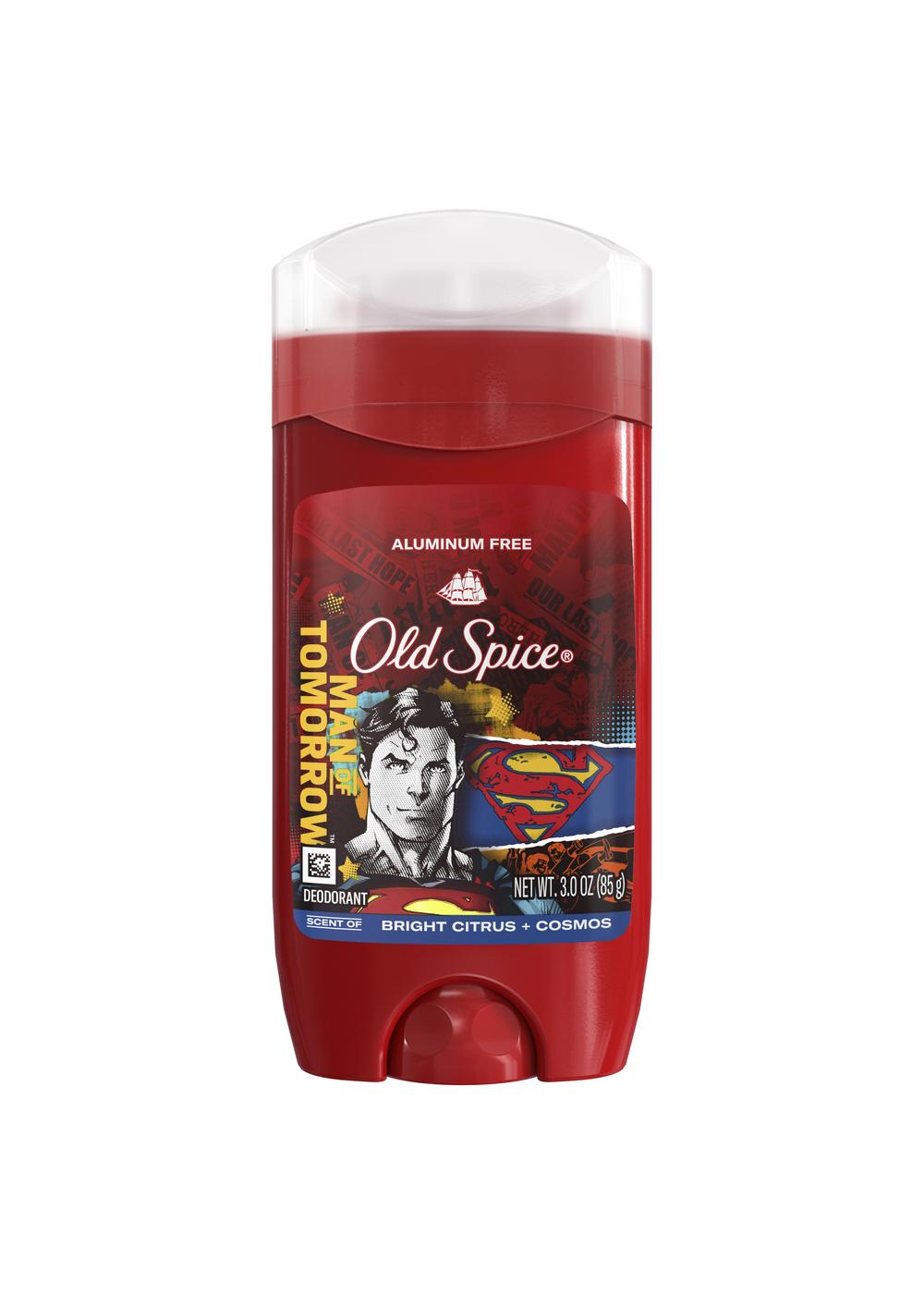 Old Spice Deodorant Man Of Tomorrow Superman - Bright Citrus
