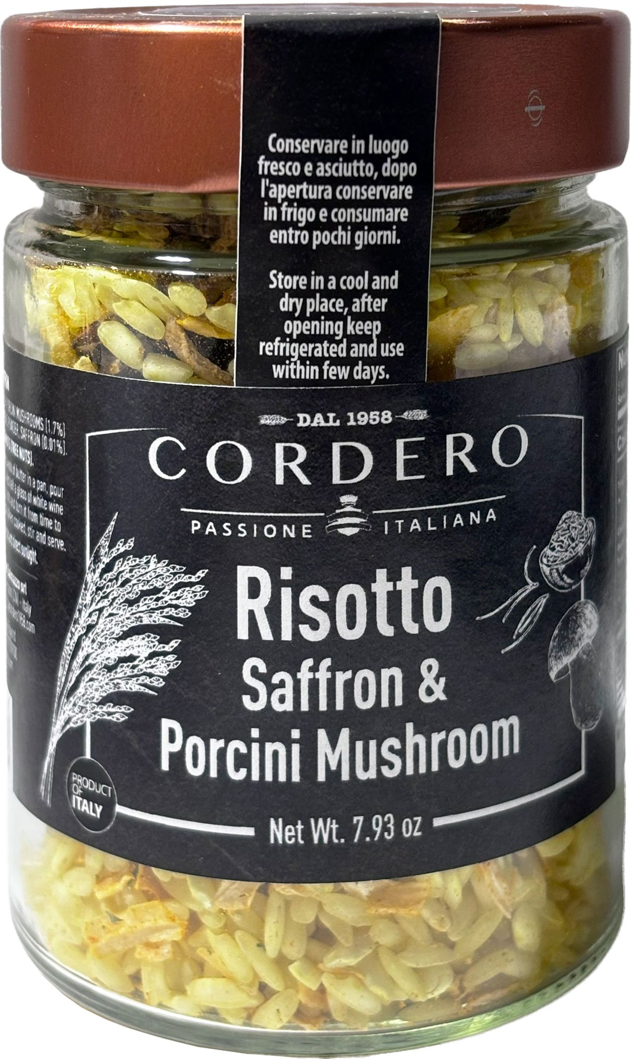 Cordero 1958 Risotto Saffron & Porcini Mushroom, 7.93 oz | Central ...